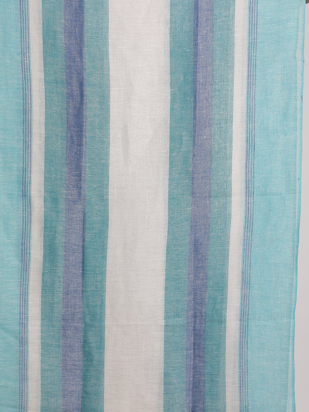 Linen Stripe Printed Stoles