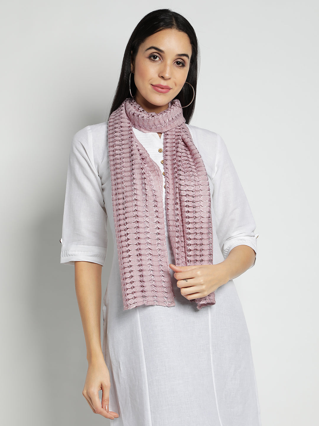 Pink Lattice Stoles