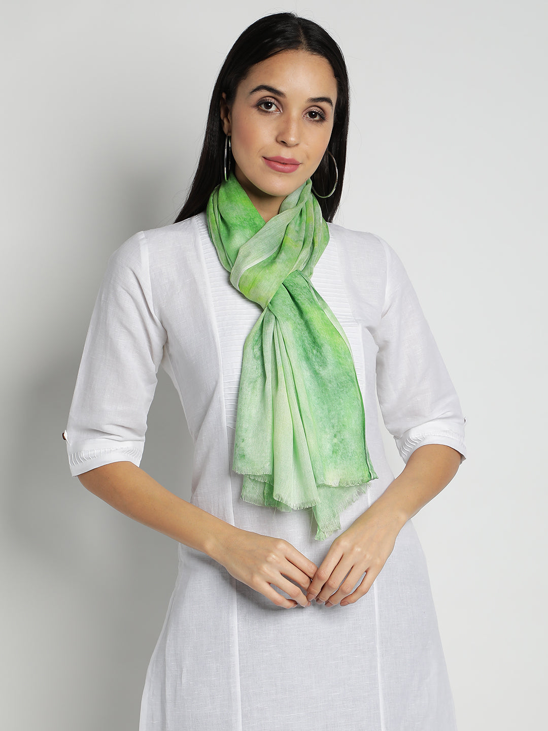 Green Digital Modal Stoles & Scarves