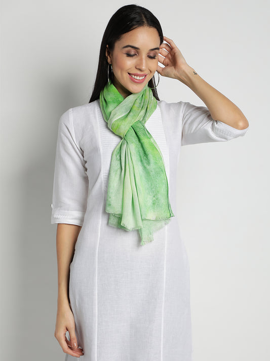 Green Digital Modal Stoles & Scarves