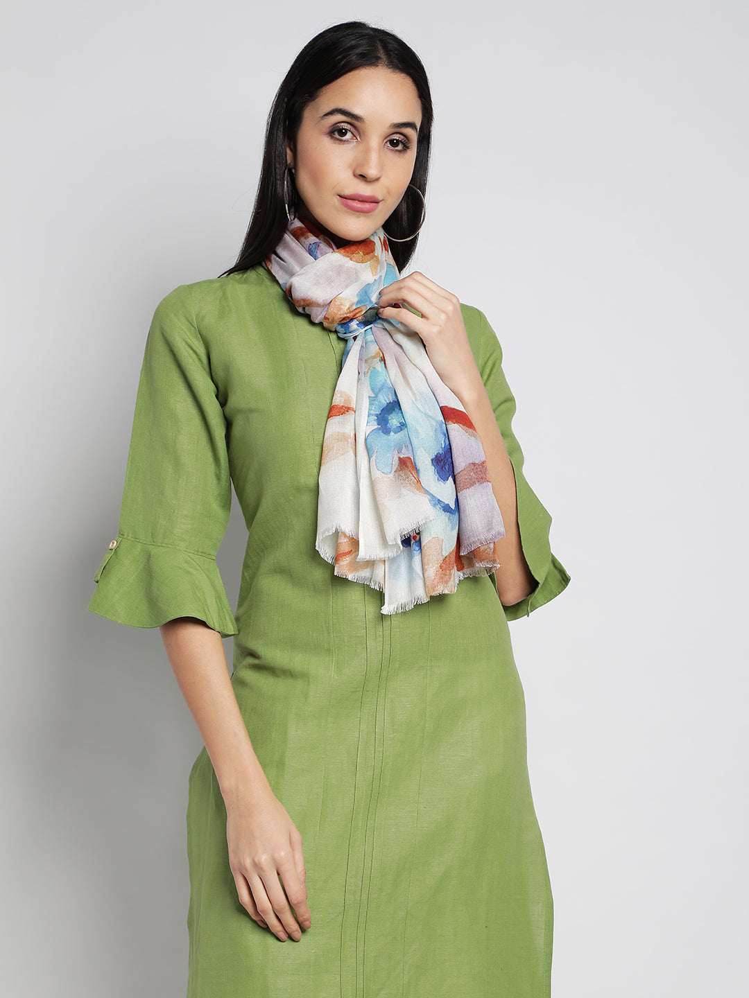 Blue Digital Modal Stoles & Scarves