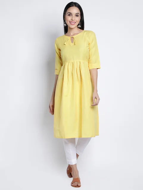 Linen Kurti For Women (100% Linen)