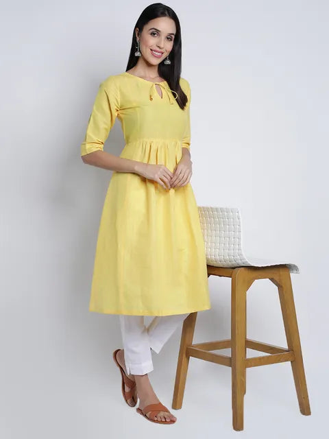 Linen Kurti For Women (100% Linen)